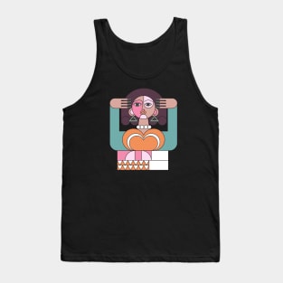 Picasso Style illustration Tank Top